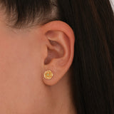 June Birth Flower Earrings | 18K Gold Vermeil
