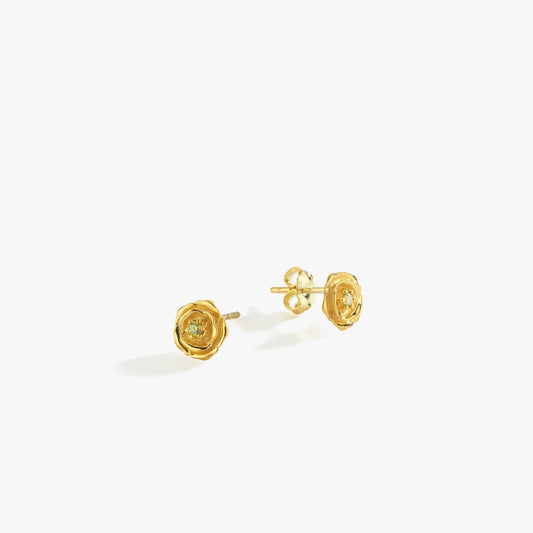 June Birth Flower Earrings | 18K Gold Vermeil