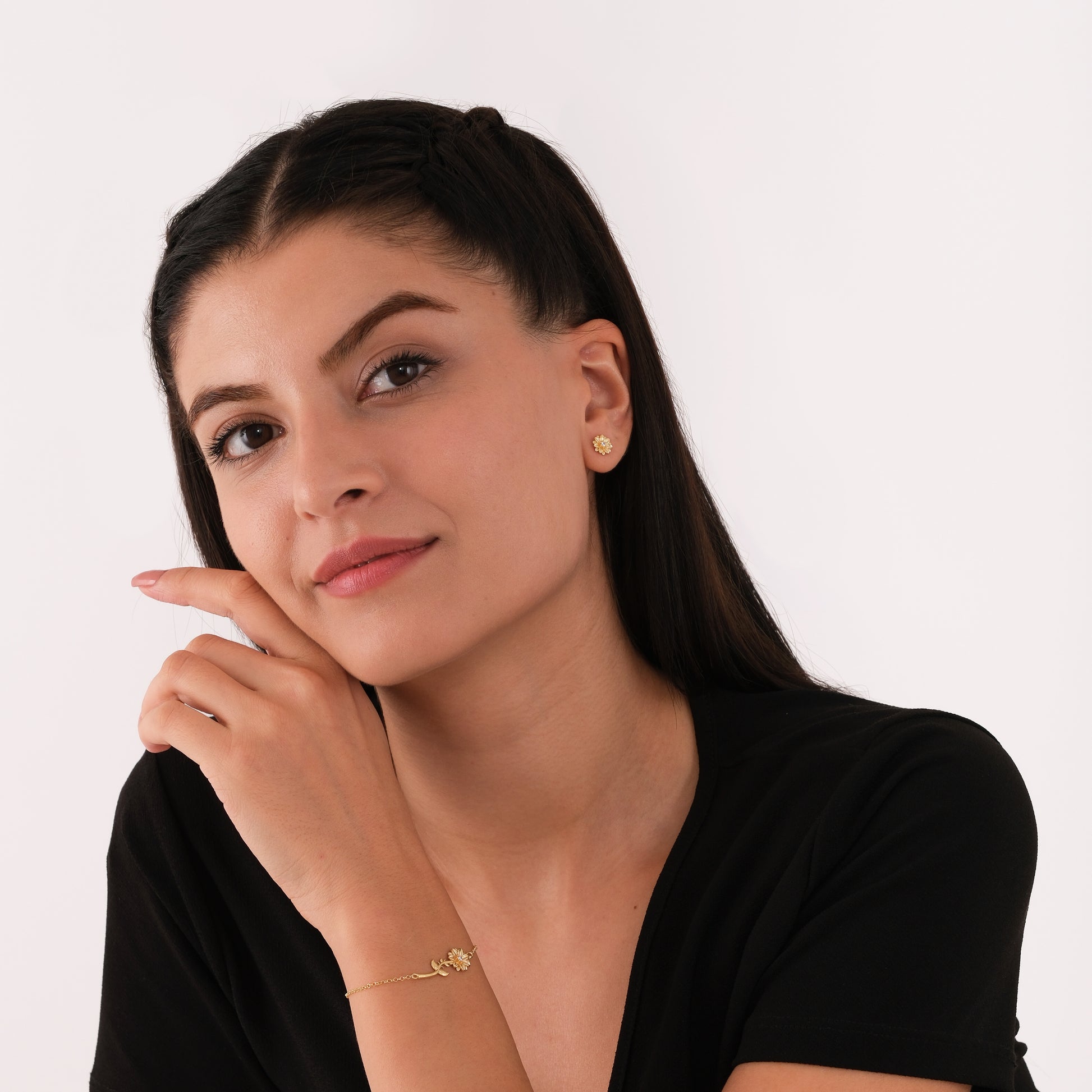 April Birth Flower Earrings | 18K Gold Vermeil
