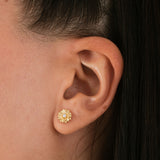 April Birth Flower Earrings | 18K Gold Vermeil