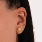 April Birth Flower Earrings | 18K Gold Vermeil