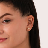 April Birth Flower Earrings | 18K Gold Vermeil