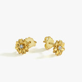 April Birth Flower Earrings | 18K Gold Vermeil