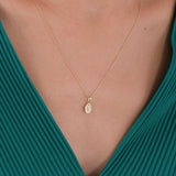 St. Elizabeth Catholic Medal Necklace | 14K Solid Gold