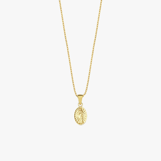 St. Elizabeth Catholic Medal Necklace | 14K Solid Gold