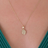 St. Maria Goretti Catholic Medal Necklace | 14K Solid Gold