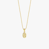 St. Maria Goretti Catholic Medal Necklace | 14K Solid Gold