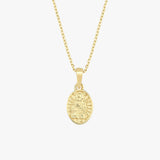 St. Cecilia Catholic Medal Necklace | 14K Solid Gold