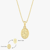 St. Cecilia Catholic Medal Necklace | 14K Solid Gold