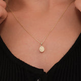 St. Elizabeth Catholic Medal Necklace | 14K Solid Gold