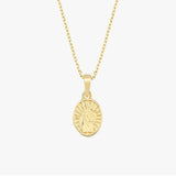 St. Elizabeth Catholic Medal Necklace | 14K Solid Gold