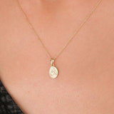 St. Therese Catholic Medal Necklace | 14K Solid Gold