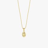 St. Cecilia Catholic Medal Necklace | 14K Solid Gold