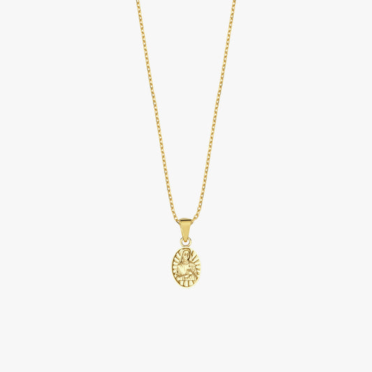 St. Cecilia Catholic Medal Necklace | 14K Solid Gold