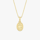 St. Therese Catholic Medal Necklace | 14K Solid Gold