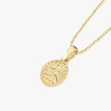 St. Therese Catholic Medal Necklace | 14K Solid Gold