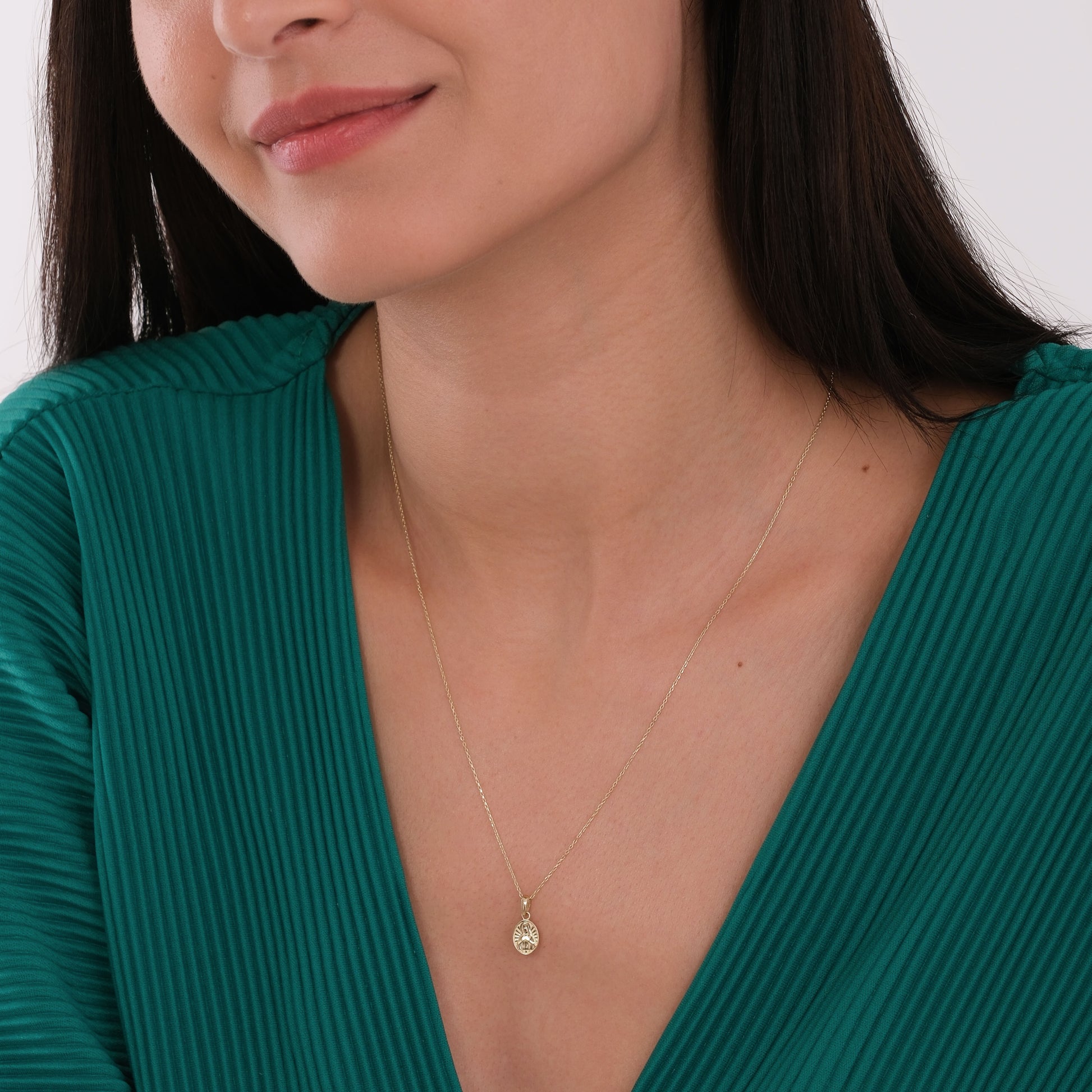St. Jude Catholic Medal Necklace | 14K Solid Gold