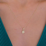 St. Monica Catholic Medal Necklace | 14K Solid Gold