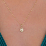St. Monica Catholic Medal Necklace | 14K Solid Gold