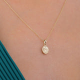 St. Monica Catholic Medal Necklace | 14K Solid Gold