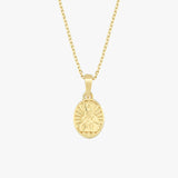 St. Monica Catholic Medal Necklace | 14K Solid Gold