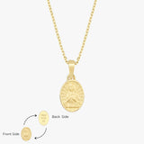 St. Monica Catholic Medal Necklace | 14K Solid Gold