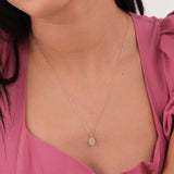 St. Catherine Catholic Medal Necklace | 14K Solid Gold