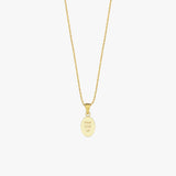 St. Bridget Catholic Medal Necklace | 14K Solid Gold