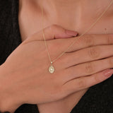 St. Therese Catholic Medal Necklace | 14K Solid Gold