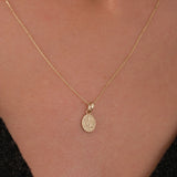 St. Therese Catholic Medal Necklace | 14K Solid Gold