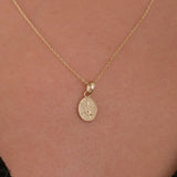 St. Joan of Arc Catholic Medal Necklace | 14K Solid Gold