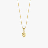 St. Therese Catholic Medal Necklace | 14K Solid Gold