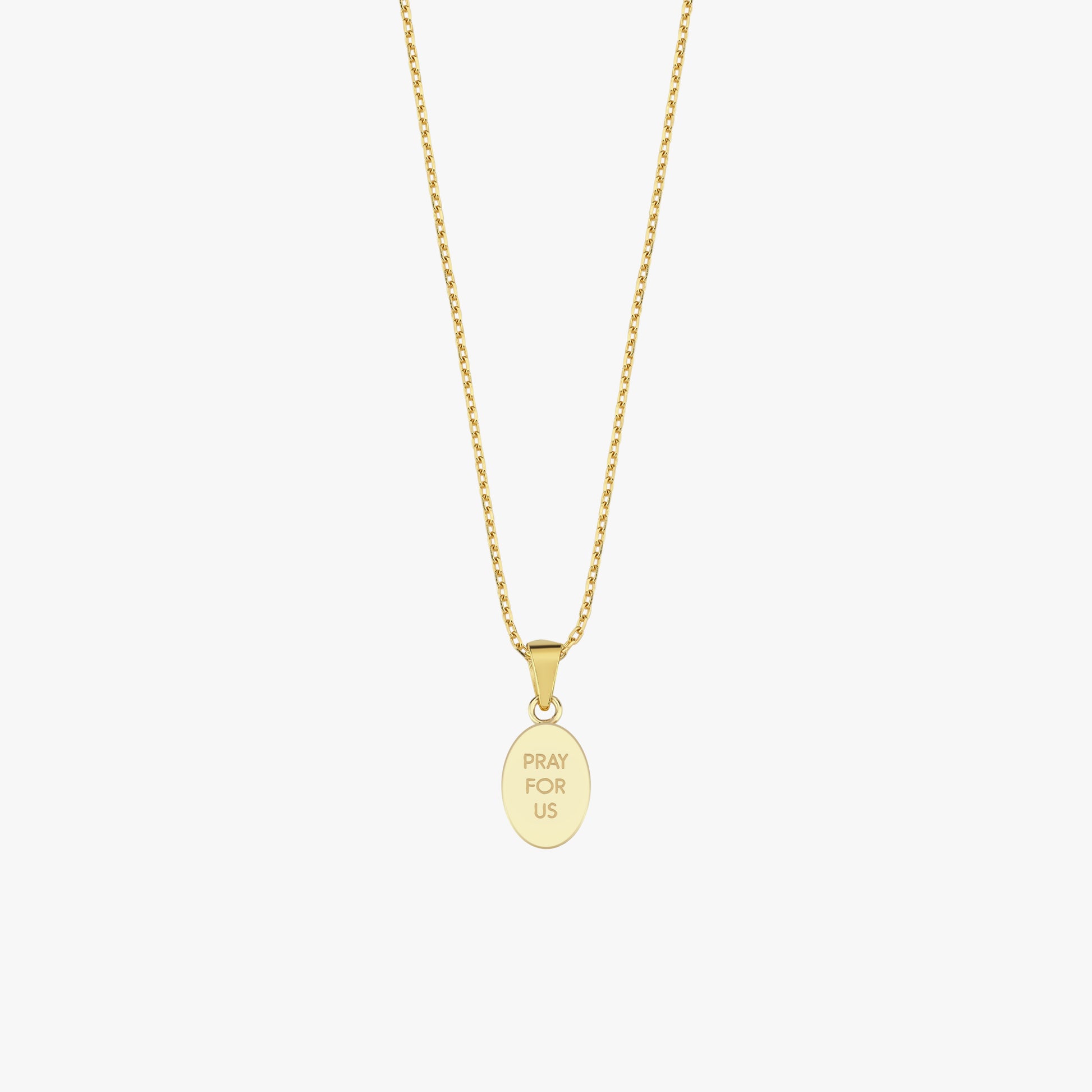St. Therese Catholic Medal Necklace | 14K Solid Gold