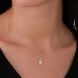 St. Clare Catholic Medal Necklace | 14K Solid Gold