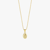 St. Catherine Catholic Medal Necklace | 14K Solid Gold