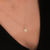 St. Monica Catholic Medal Necklace | 14K Solid Gold