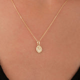 St. Monica Catholic Medal Necklace | 14K Solid Gold