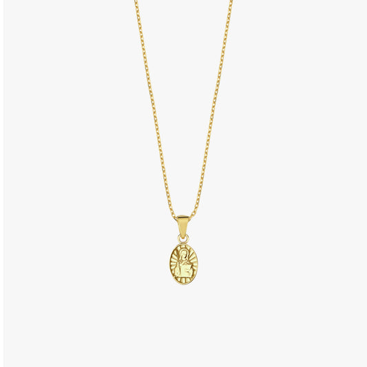 St. Monica Catholic Medal Necklace | 14K Solid Gold