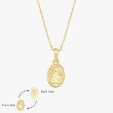 St. Bridget Catholic Medal Necklace | 14K Solid Gold