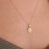 St. Maria Goretti Catholic Medal Necklace | 14K Solid Gold