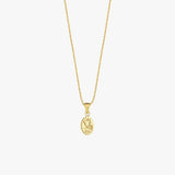 St. Hildegard Catholic Medal Necklace | 14K Solid Gold