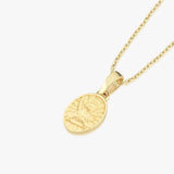 St. Maria Goretti Catholic Medal Necklace | 14K Solid Gold