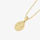 St. Maria Goretti Catholic Medal Necklace | 14K Solid Gold