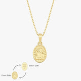 St. Maria Goretti Catholic Medal Necklace | 14K Solid Gold