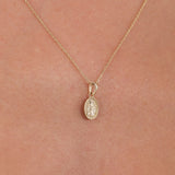 St. Joan of Arc Catholic Medal Necklace | 14K Solid Gold