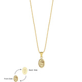 St. Joan of Arc Catholic Medal Necklace | 14K Solid Gold