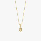 St. Joan of Arc Catholic Medal Necklace | 14K Solid Gold