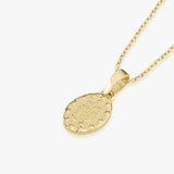Miraculous Medal Necklace | 14K Solid Gold