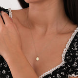 St. Hildegard Catholic Medal Necklace | 14K Solid Gold