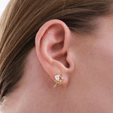 Dripping Heart Earrings | 18K Gold Vermeil